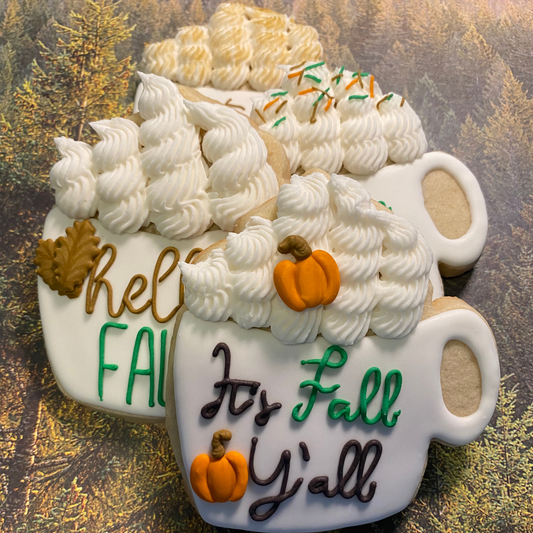 Fall Mug Cookie Set